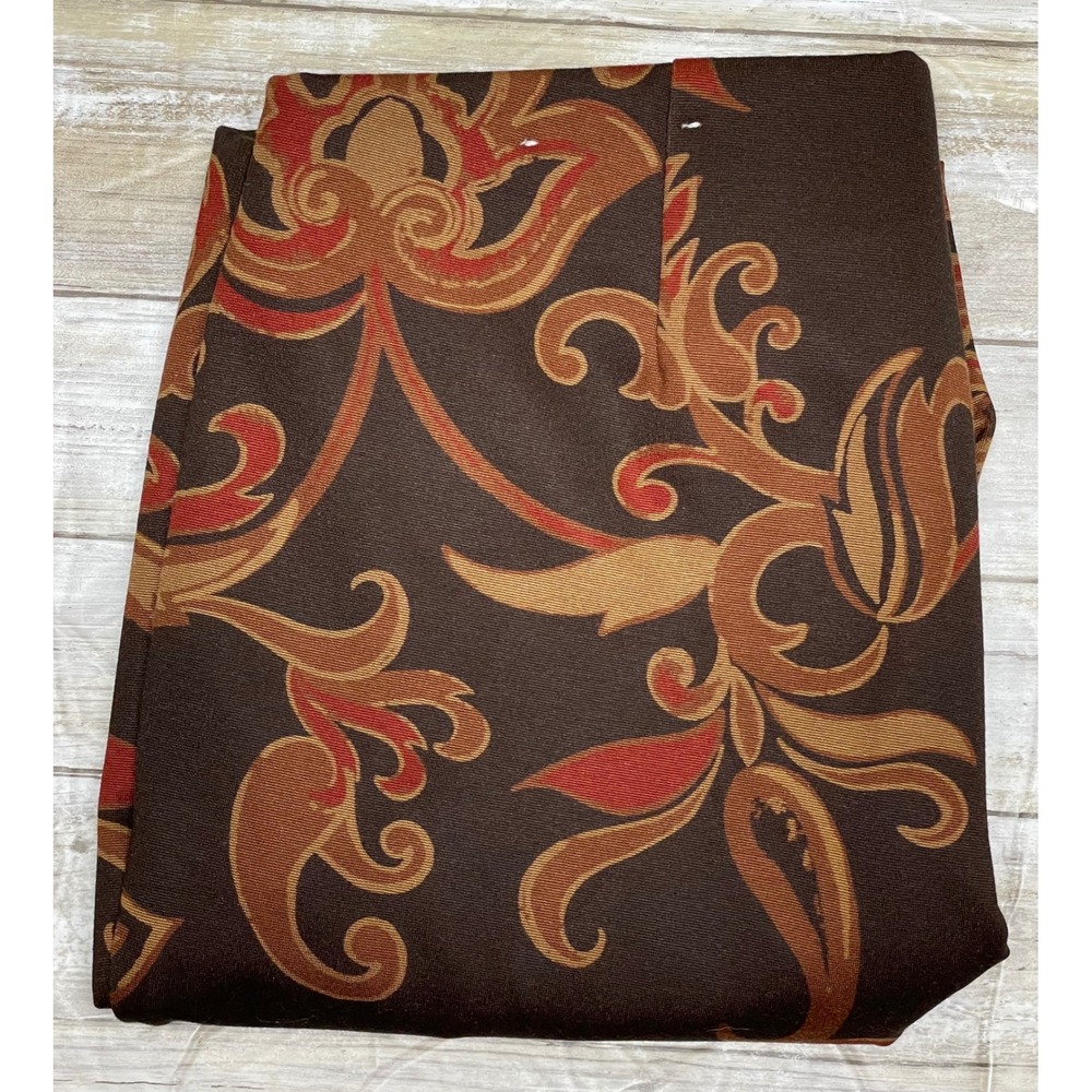 Chicos Juliet Ponte floral ankle pants. Brown, gold, red. Size 0(U.S. 4)